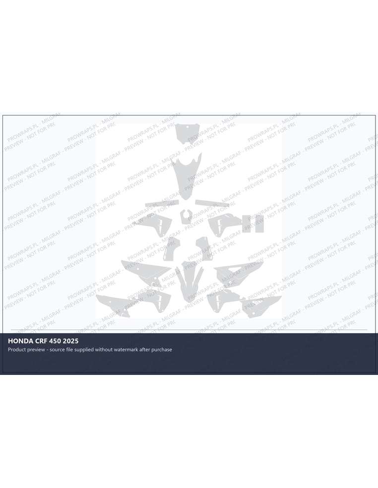 PPF Template - HONDA CRF 450 2025