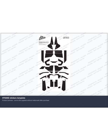 PPF Template - XT660Z stickers template