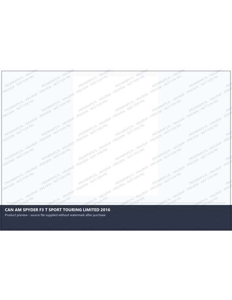 PPF Template - CAN AM SPYDER F3 T SPORT TOURING LIMITED 2016