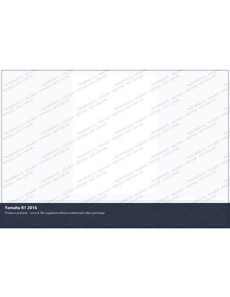 PPF Template - Yamaha R 1 2016