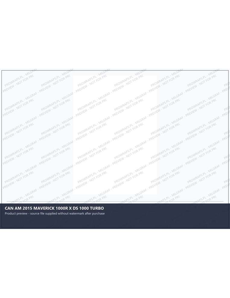 PPF Template - CAN AM 2015 MAVERICK 1000R X DS 1000 TURBO
