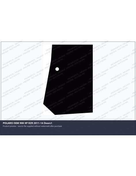 PPF Template - POLARIS OEM 900 XP RZR 2011-14 Doors1