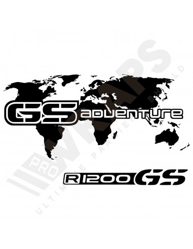 GS adventure R1200GS world map sticker