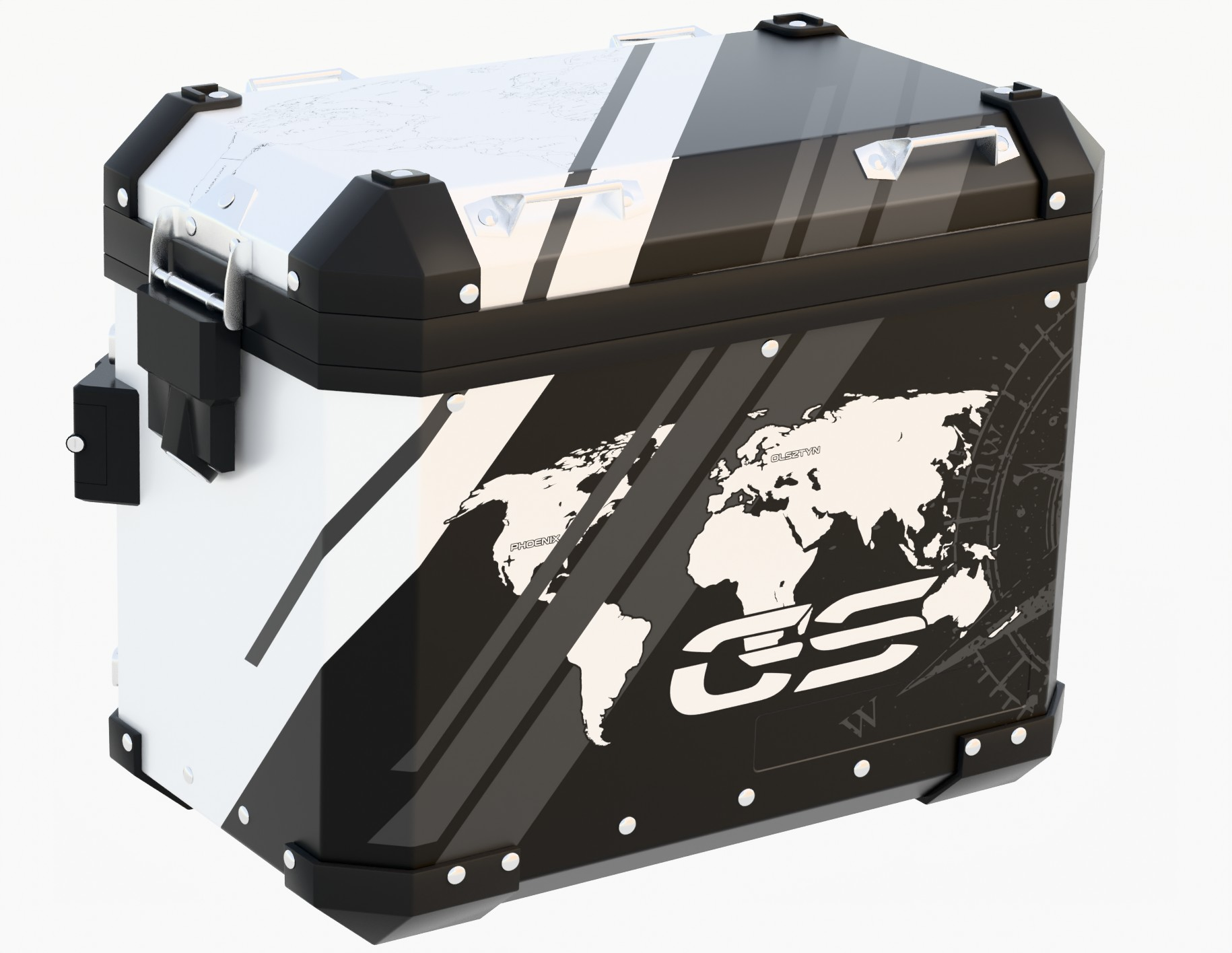 Oem 26f Wht 105.01 White Phoenix Indiv WHT BLK Model BMW R1200 GS K2x Oil cooled up ...