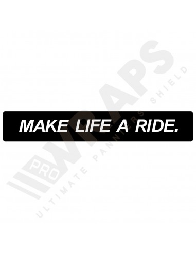 BMW Make Life a Ride sticker full length