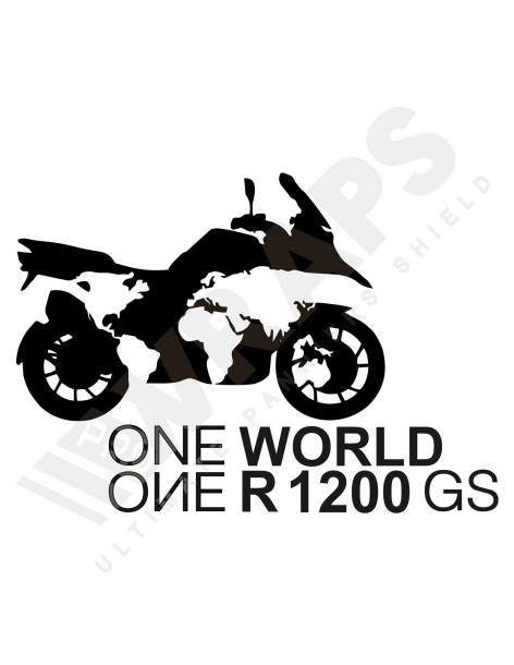 One World One R1200GS Motorcycle Sticker
