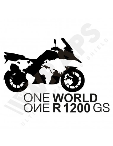 Naklejka motocykl świat One World One R1200GS