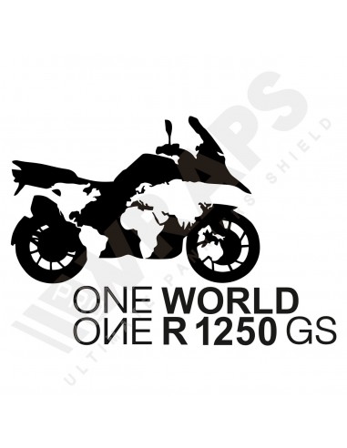 Naklejka motocykl świat One World One R1250GS